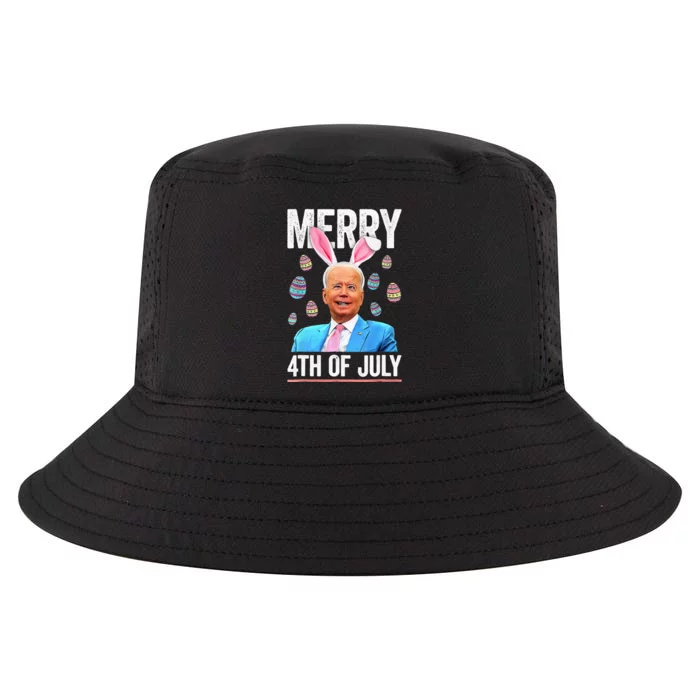 Funny Bunny Joe Biden 4th Of July Happy Easter Day Cool Comfort Performance Bucket Hat