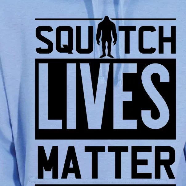 Funny Bigfoot Joke Meme Gift Squatch Lives Matter Great Gift Unisex Surf Hoodie