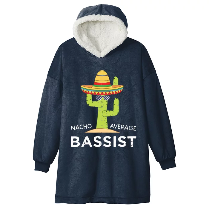 Fun Bassist Joke Humor Saying Funny Bass Guitar Player Hooded Wearable Blanket