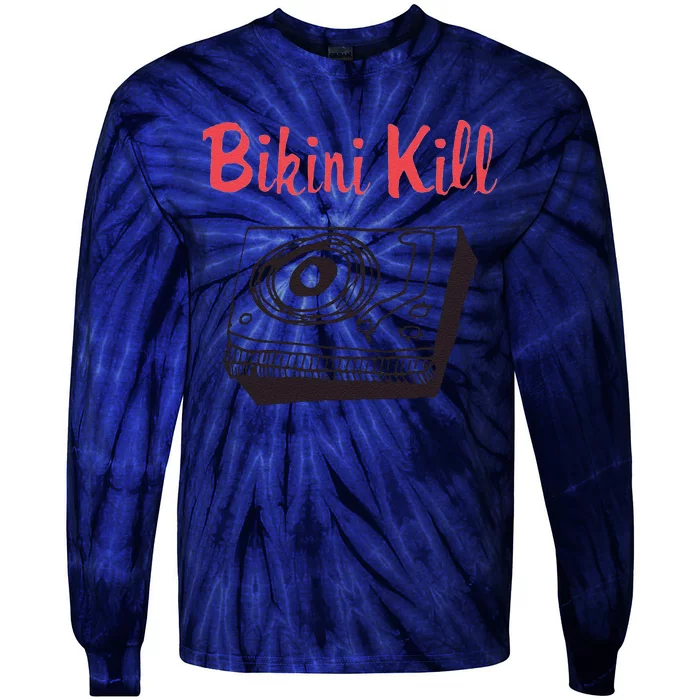 Funny Bikini Kill Vintage Album Inspired Tie-Dye Long Sleeve Shirt