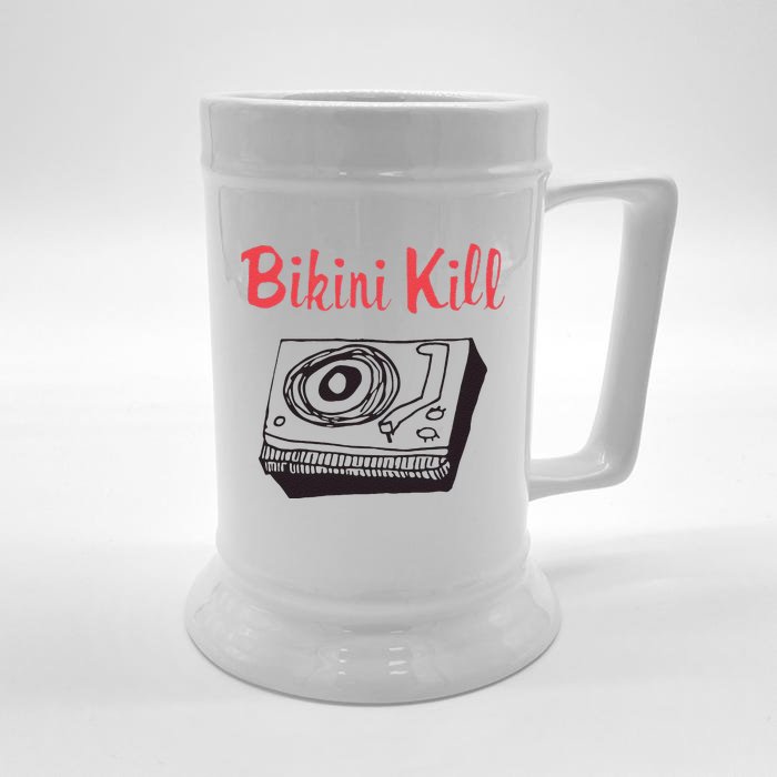 Funny Bikini Kill Vintage Album Inspired Front & Back Beer Stein