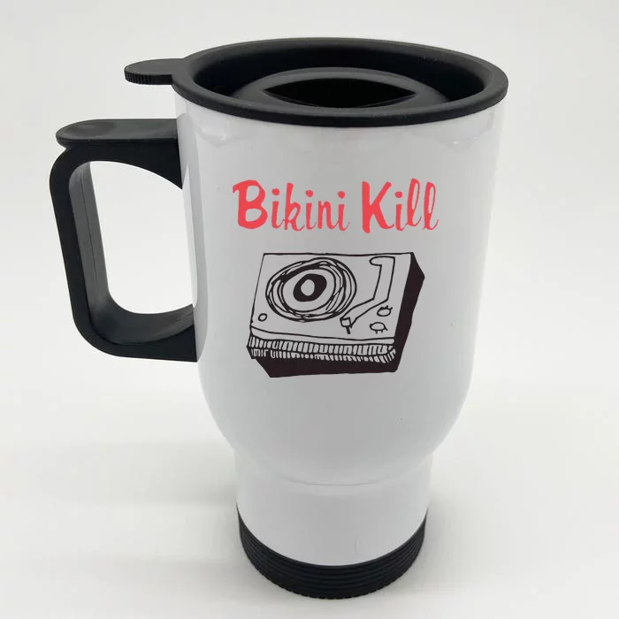 Funny Bikini Kill Vintage Album Inspired Front & Back Stainless Steel Travel Mug