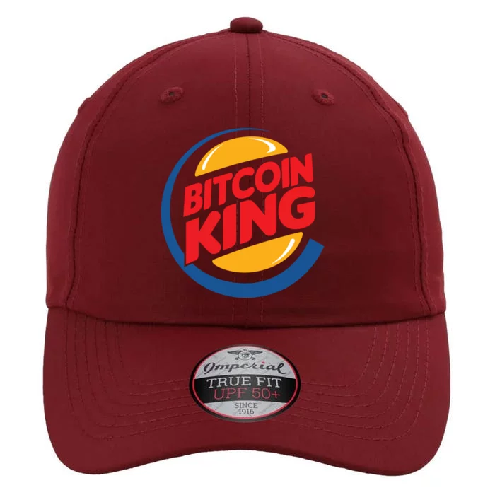 Funny Bitcoin King Logo The Original Performance Cap