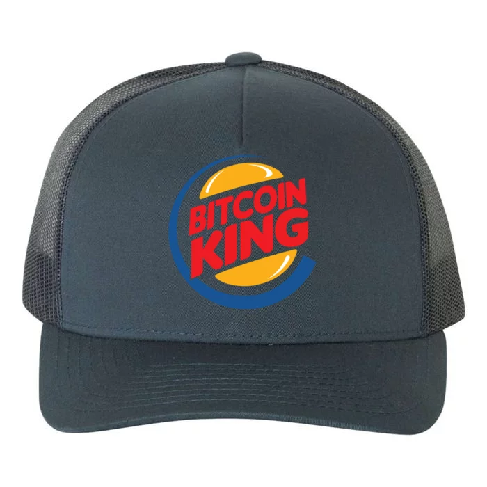 Funny Bitcoin King Logo Yupoong Adult 5-Panel Trucker Hat