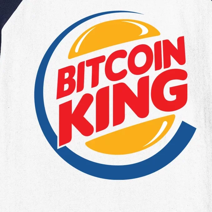 Funny Bitcoin King Logo Baseball Sleeve Shirt