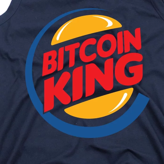 Funny Bitcoin King Logo Tank Top