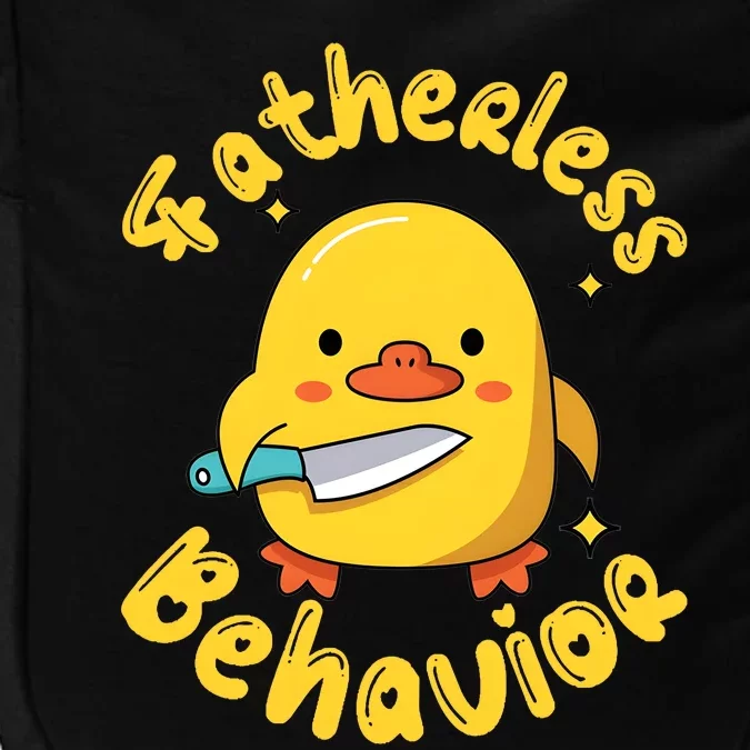 Fatherless Behavior Knife Duck Cute Design Impact Tech Backpack