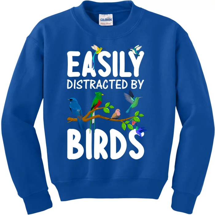 Funny Bird Lover Art Ornithology Bird Watcher Gift Kids Sweatshirt