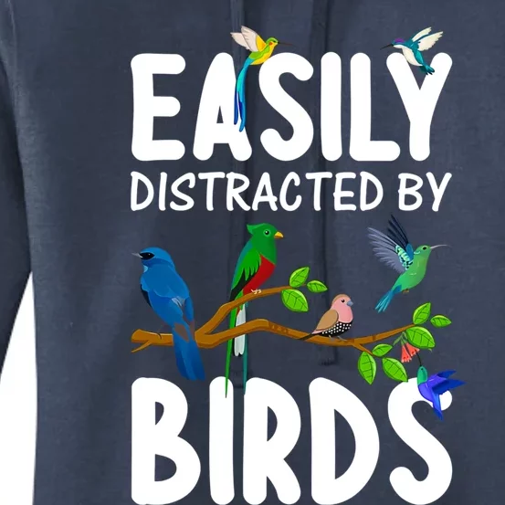 Funny Bird Lover Art Ornithology Bird Watcher Gift Women's Pullover Hoodie