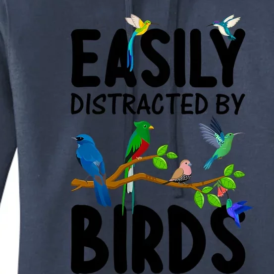 Funny Bird Lover Art Ornithology Bird Watcher Cool Gift Women's Pullover Hoodie