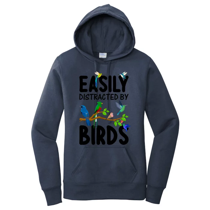 Funny Bird Lover Art Ornithology Bird Watcher Cool Gift Women's Pullover Hoodie