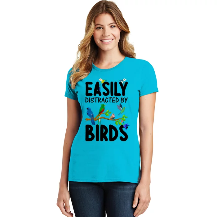 Funny Bird Lover Art Ornithology Bird Watcher Cool Gift Women's T-Shirt