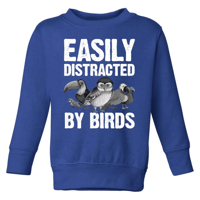 Funny Bird Lover Art Ornithology Bird Watcher Gift Toddler Sweatshirt