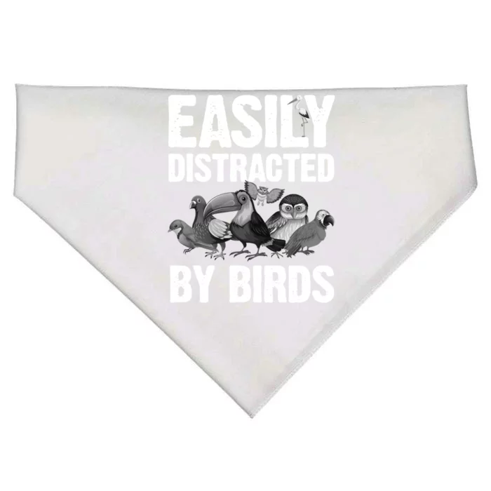 Funny Bird Lover Art Ornithology Bird Watcher Gift USA-Made Doggie Bandana