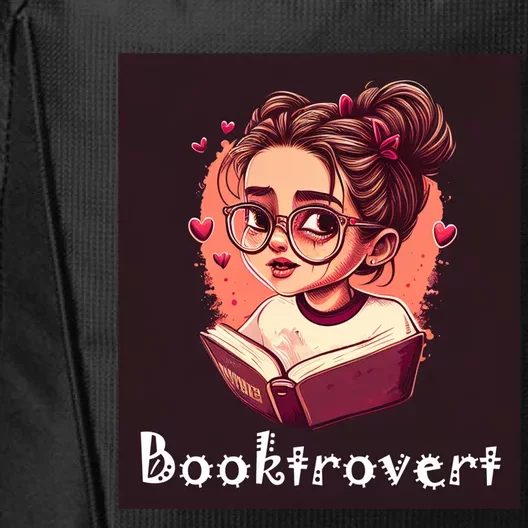 Funny Book Loving Introvert Gift Booktrovert Gift City Backpack