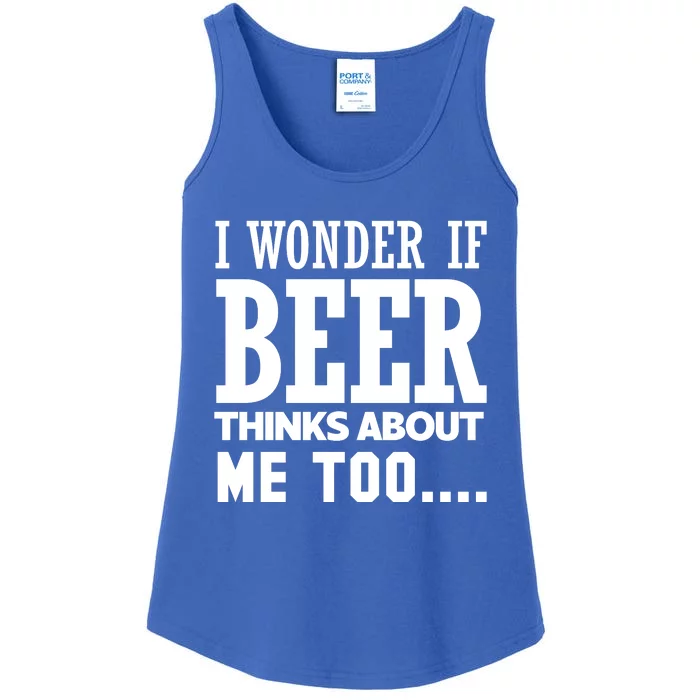 Funny Beer Lover Phrase Ladies Essential Tank