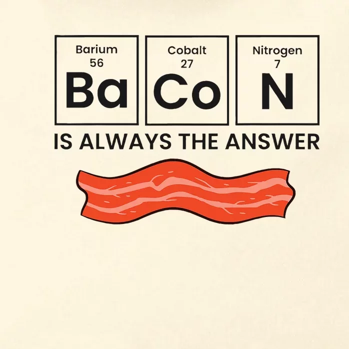 Funny Bacon Lover Bacon Is Always The Answer Zip Tote Bag