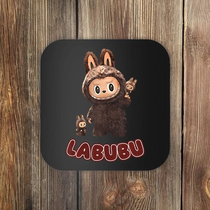 Funny Brown Labubu Cute Labubu The Monsters Coaster