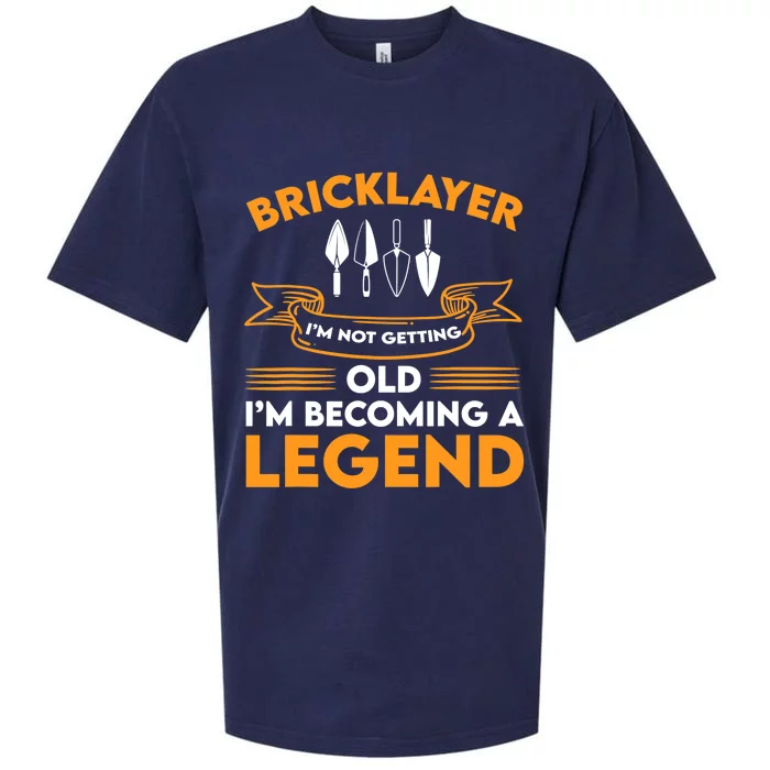 Funny Bricklayer Legend Brickmason Saying Brick Masonry Sueded Cloud Jersey T-Shirt