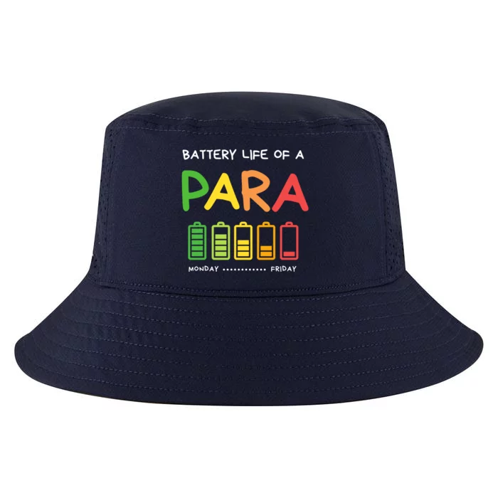 Funny Battery Life Of A Para Professional Teacher School Cool Gift Cool Comfort Performance Bucket Hat