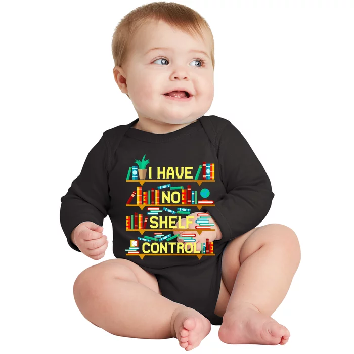 Funny Book Lover Gift Book Club Group Reading Librarian Pun Baby Long Sleeve Bodysuit