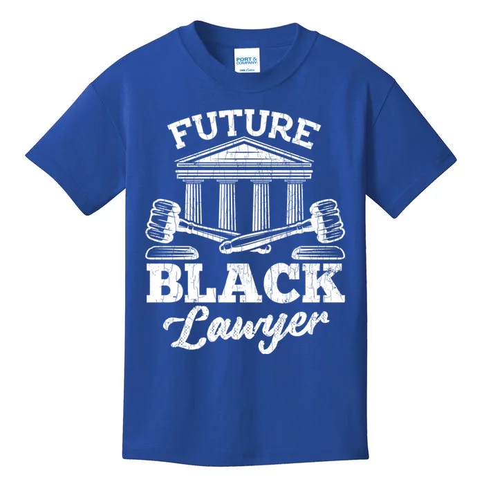 Future Black Lawyer Funny Attorney Law School Graphic Gift Kids T-Shirt