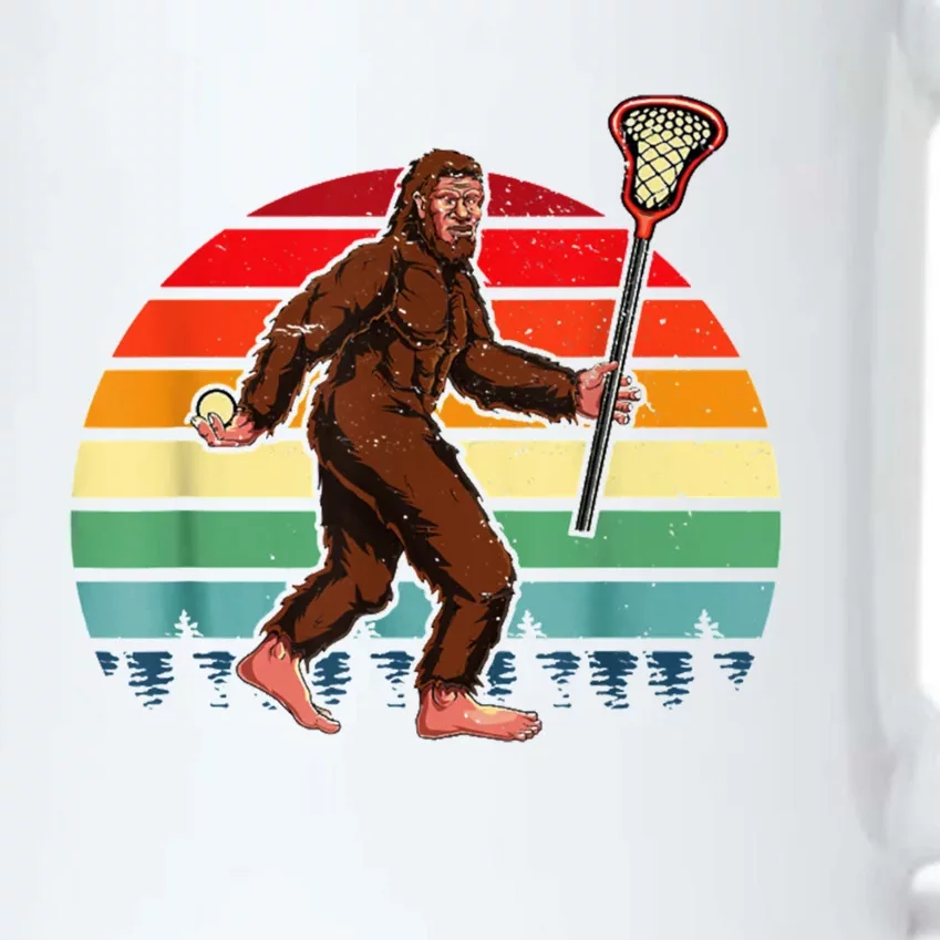 Funny Bigfoot Lacrosse Lax Sasquatch Lacrosse Team Player Black Color Changing Mug