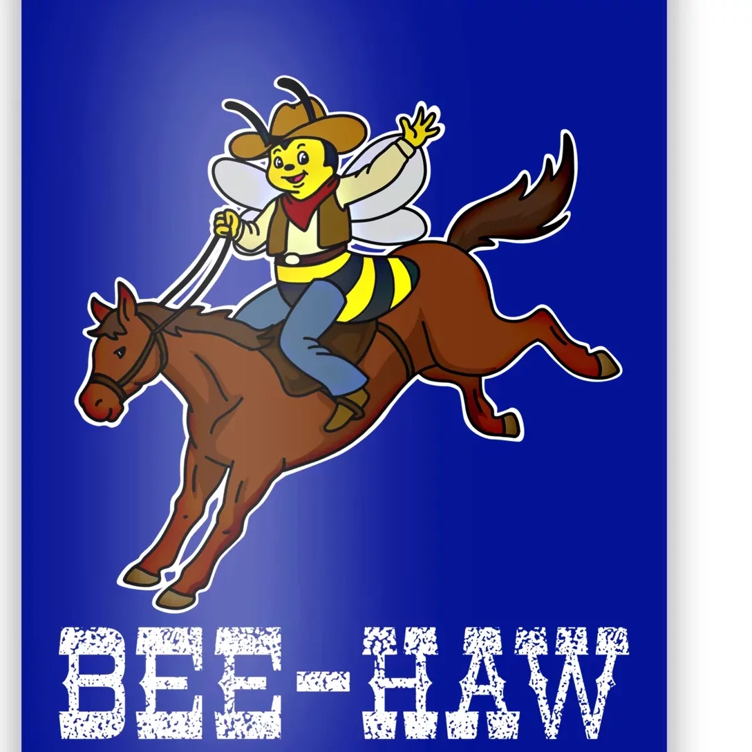 Funny Bee Lover Cow Horse Rodeo Gift Poster