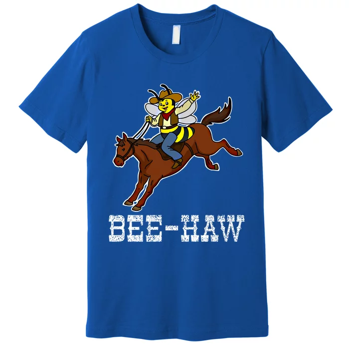 Funny Bee Lover Cow Horse Rodeo Gift Premium T-Shirt