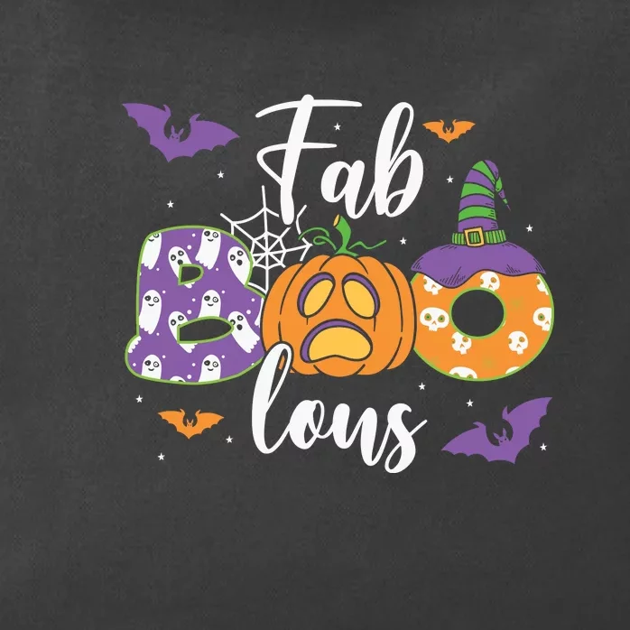 Fab Boo Lous Pumpkin Halloween Funny Pumpkin Gift Zip Tote Bag