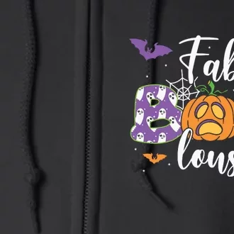 Fab Boo Lous Pumpkin Halloween Funny Pumpkin Gift Full Zip Hoodie