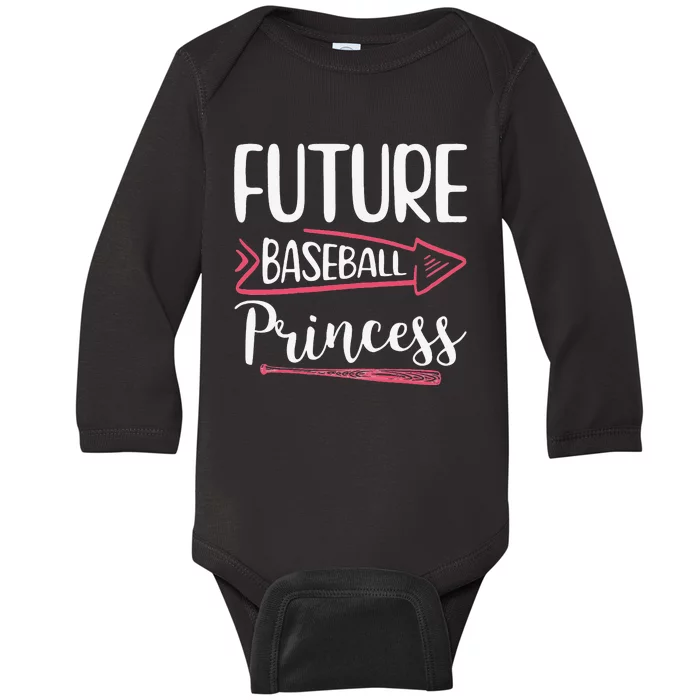 Funny Baseball Lover  Baseball Baby Long Sleeve Bodysuit