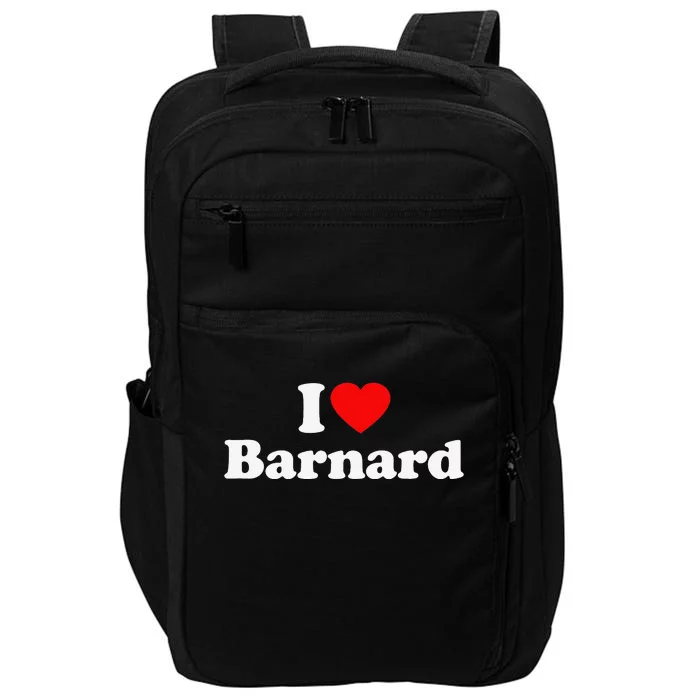 funny Barnard Love Heart College University Alumni Impact Tech Backpack