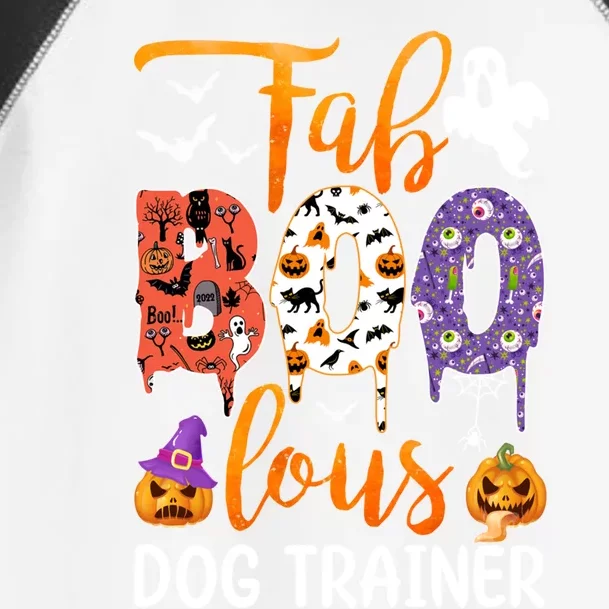 Fab Boo Lous Dog Trainer Ghost Pumpkin Halloween Dog Trainer Cute Gift Toddler Fine Jersey T-Shirt