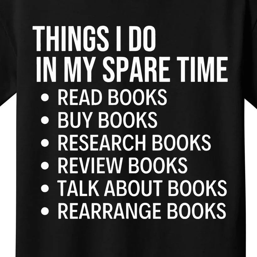 Funny Book Lover Bookish Reading Librarian Kids T-Shirt