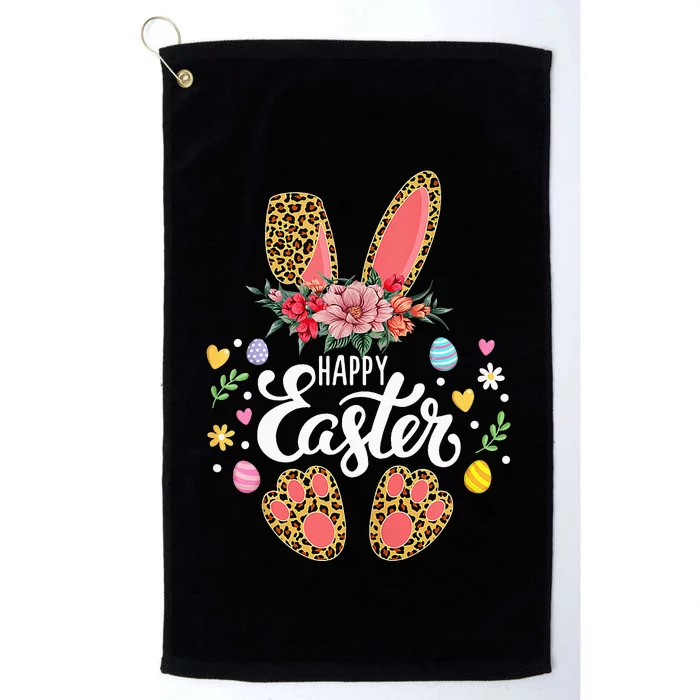 funyn Bunny Leopard Easter Egg Hunt Squad Platinum Collection Golf Towel