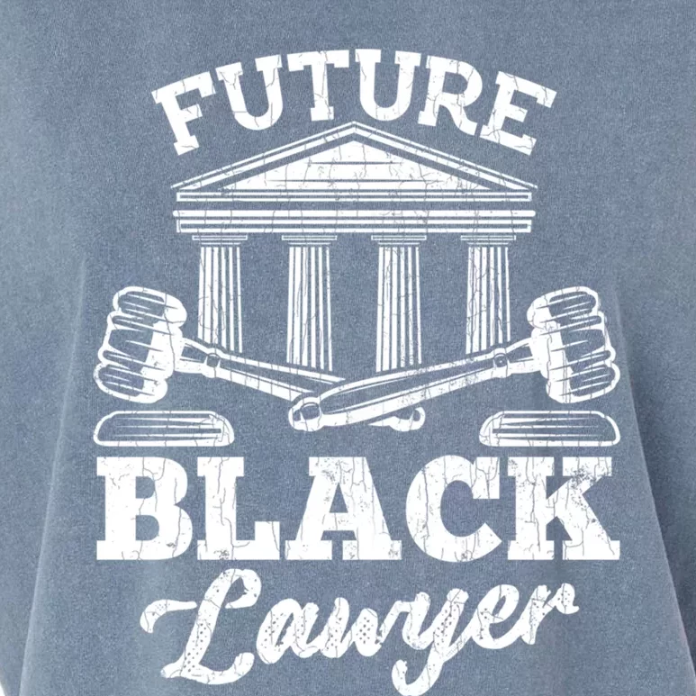 Future Black Lawyer Funny Attorney Law School Graphic Funny Gift Garment-Dyed Women's Muscle Tee