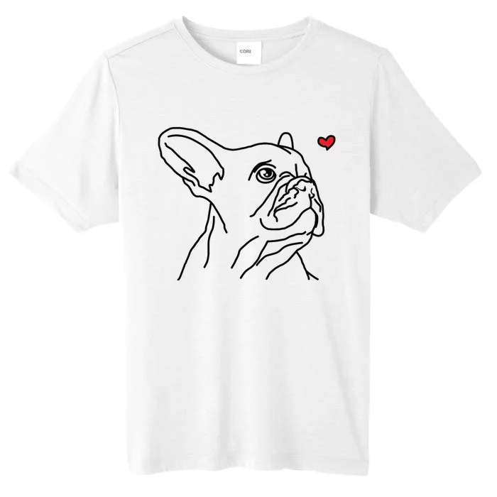 French Bulldog Love Frenchie Dog Mom Funny ChromaSoft Performance T-Shirt