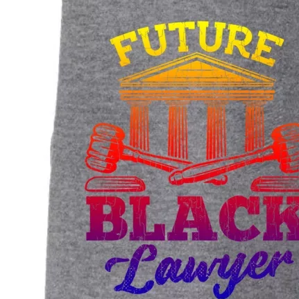 Future Black Lawyer Funny Attorney Law School Graphic Funny Gift Doggie 3-End Fleece Hoodie