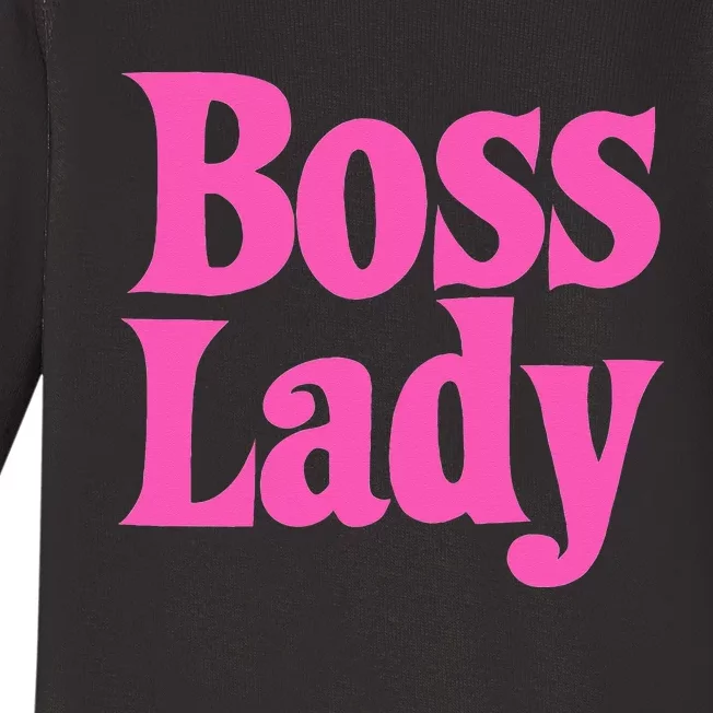 Funny Boss Lady Gift For  Cool Director Manager Baby Long Sleeve Bodysuit