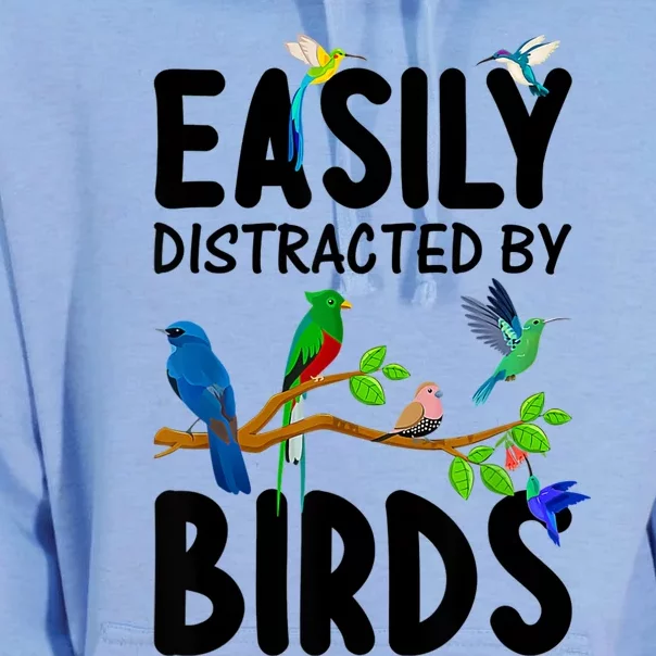 Funny Bird Lover Art For Women Ornithology Bird Watcher Unisex Surf Hoodie