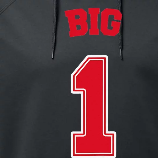 Football Big Little Sorority Reveal Big Sister Performance Fleece Hoodie