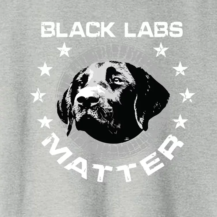 Funny Black Labs Matter Gift Kids Best Labrador Dog Lovers Women's Crop Top Tee