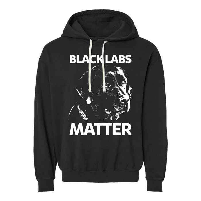 Funny Black Labs Matter Labrador Lab Men Women Garment-Dyed Fleece Hoodie