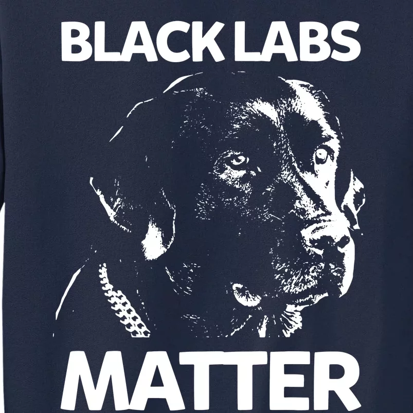 Funny Black Labs Matter Labrador Lab Men Women Tall Sweatshirt