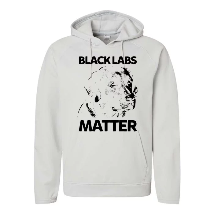 Funny Black Labs Matter Labrador Lab Men Women Performance Fleece Hoodie