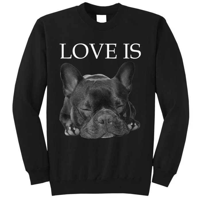 French Bulldog Love Is Cute Frenchie Dog Mom Gifts Sweatshirt