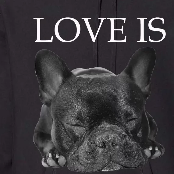 French Bulldog Love Is Cute Frenchie Dog Mom Gifts Premium Hoodie