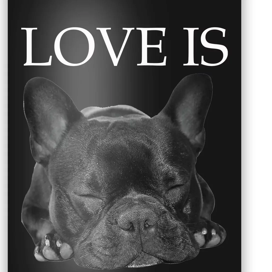 French Bulldog Love Is Cute Frenchie Dog Mom Gifts Poster