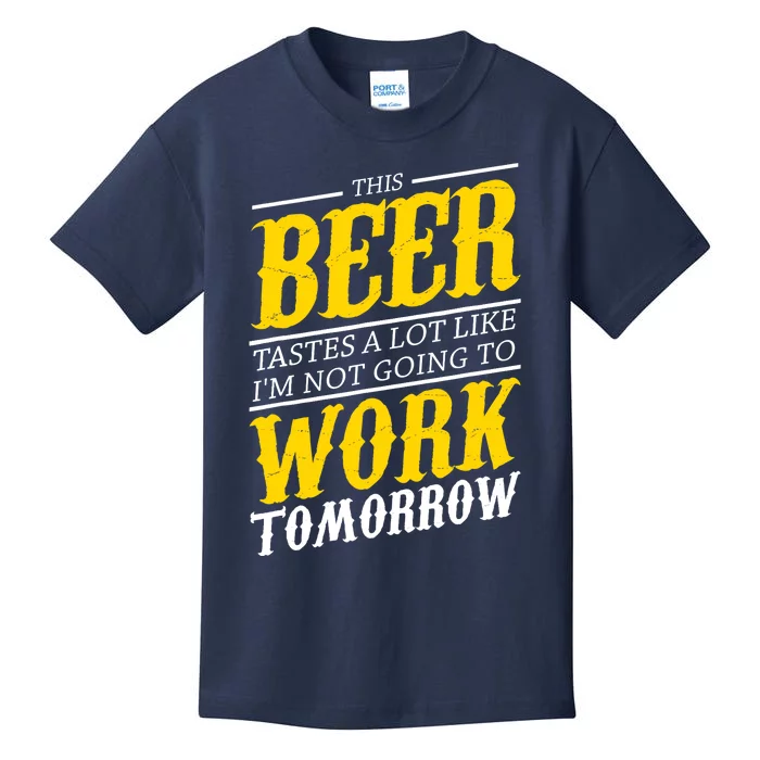 Funny Beer Lover Drinking Alcohol Drinker Gift For Kids T-Shirt